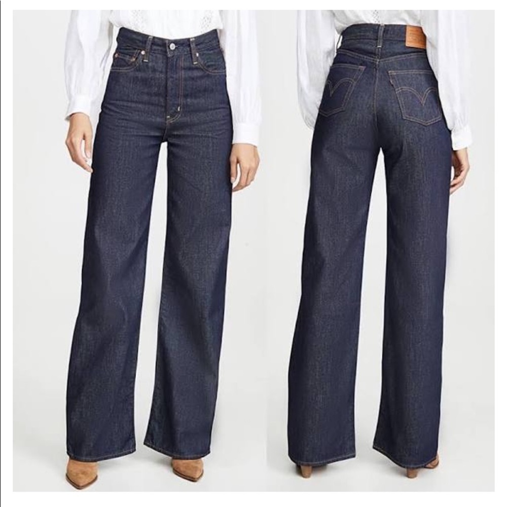 Levi Ribcage Wide Leg Jeans